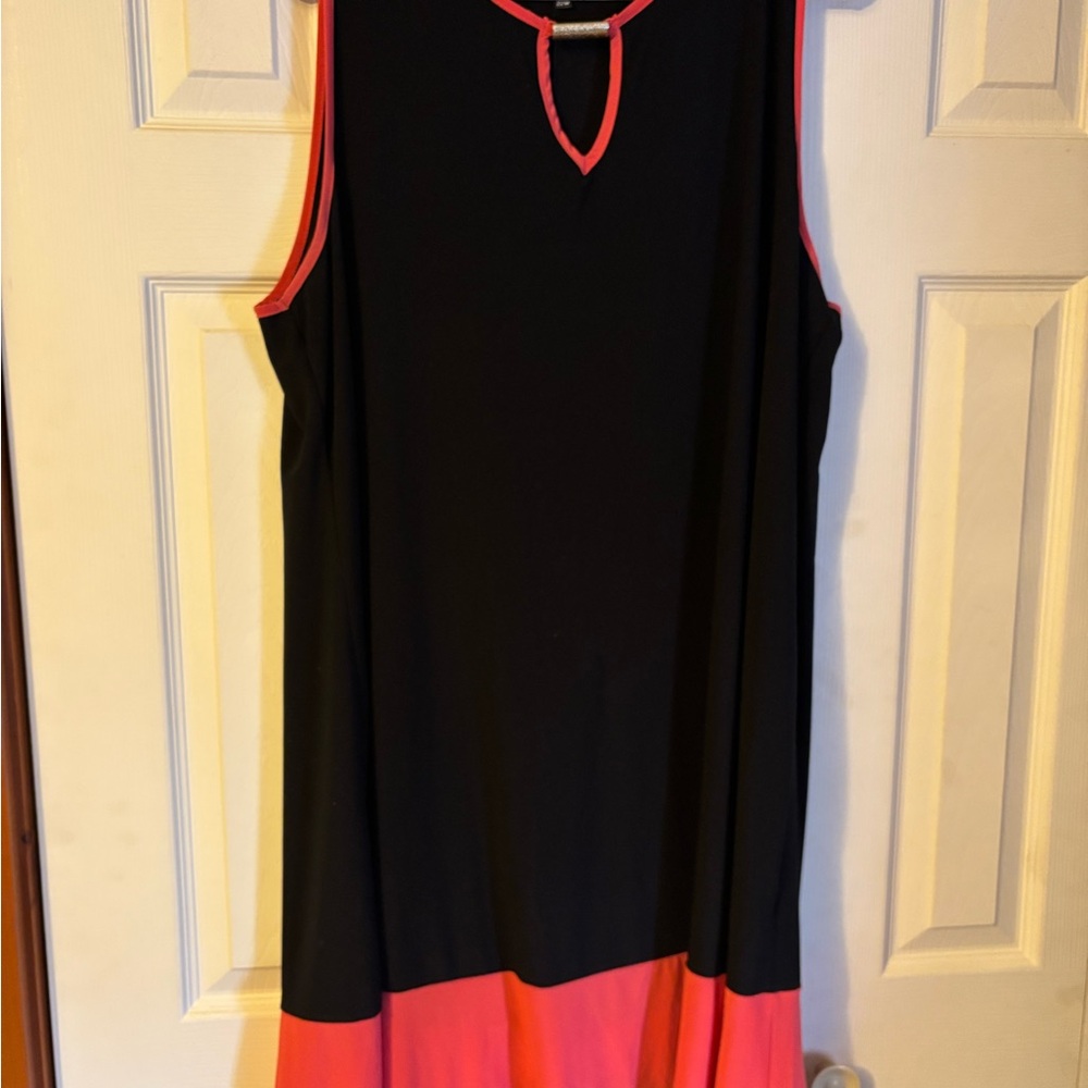 Tiana B. Black and Pink Mini Dress